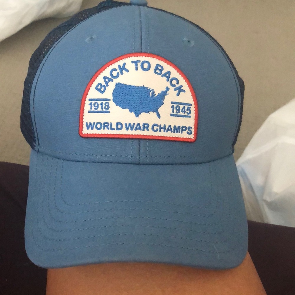 Blue adjustable ‘USA Back to Back champs’ hat